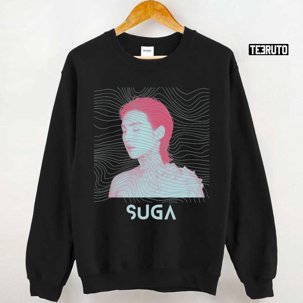 Aesthetic Suga BTS SUGA In Technicolor Unisex T-shirt