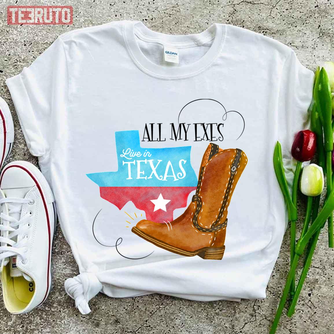 All My Exes Live In Texas Unisex T-Shirt