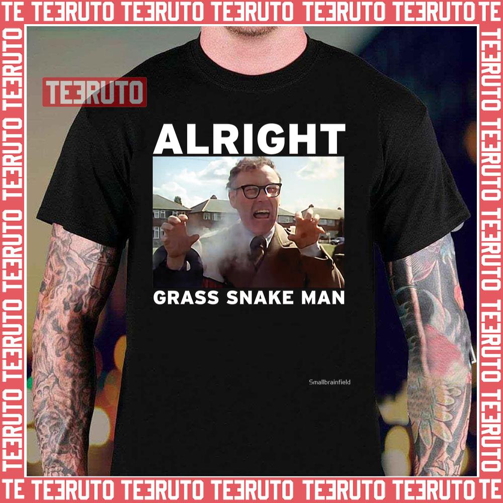 Alright Grass Snake Man Vic Reeves Unisex T-Shirt