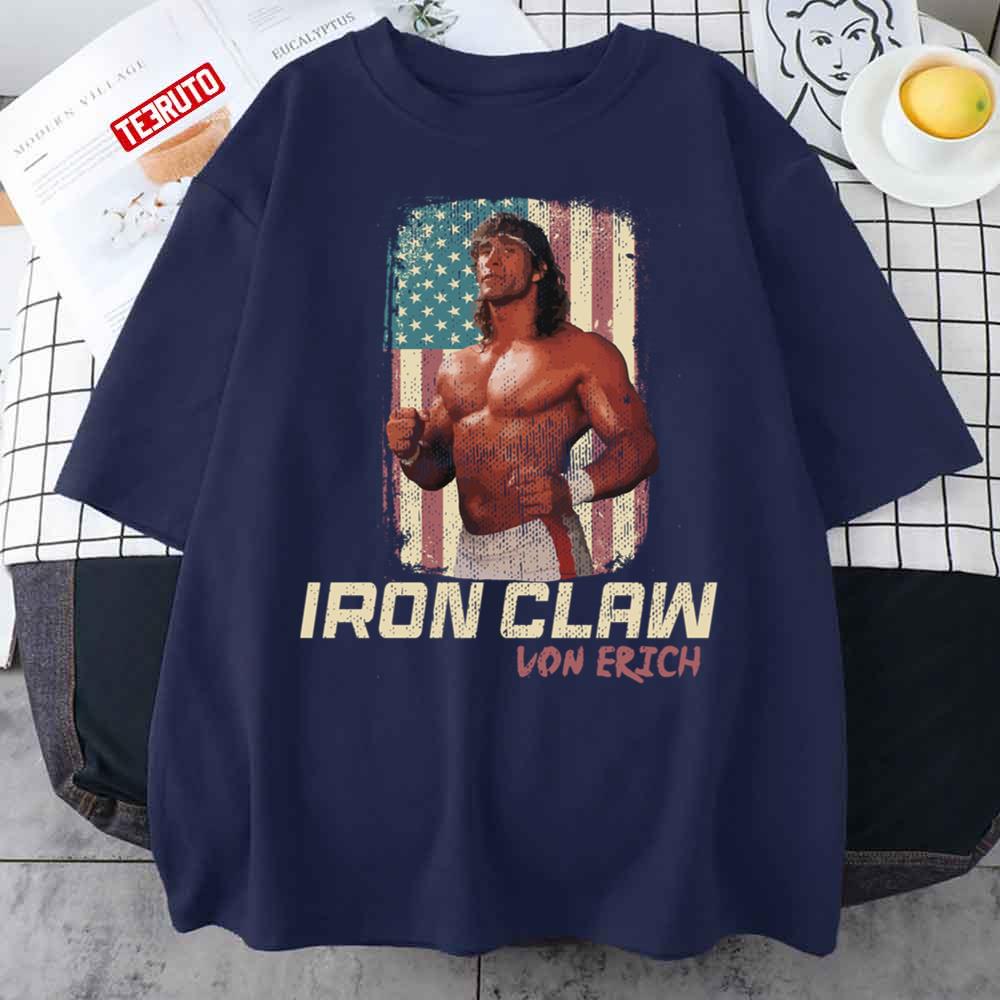 American Flag Von Erich Iron Claw Unisex T-Shirt
