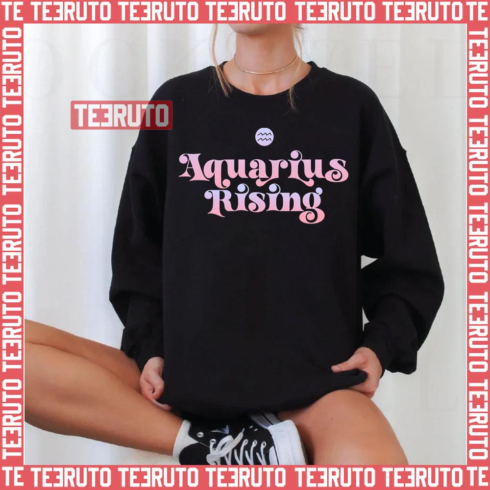 Aquarius Rising Colored Astrology Zodiac Sign Unisex Sweatshirt