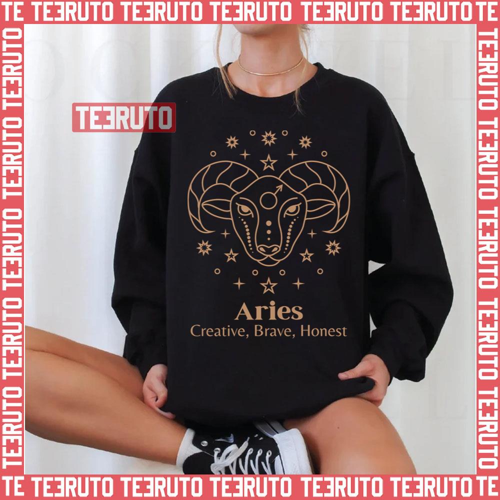 Aries Art Zodiac Design Aesthetic Art Unisex Sweatshirt