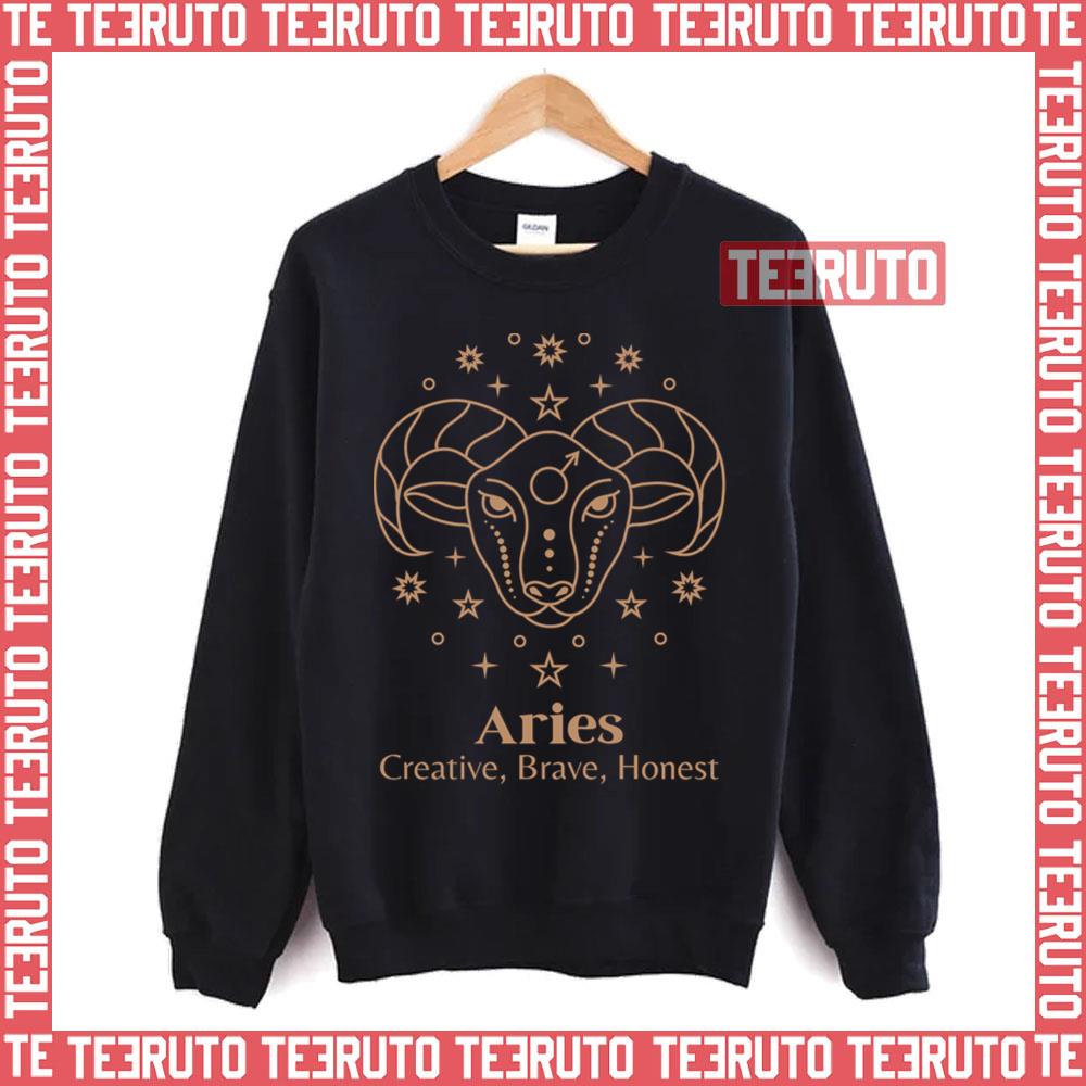 Aries Art Zodiac Design Aesthetic Art Unisex Sweatshirt