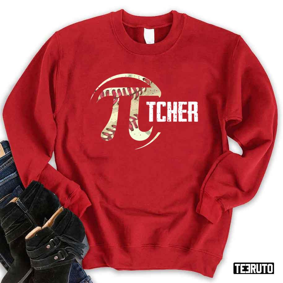 Baseball Pattern Pitcher National Pi Day Unisex T-shirt