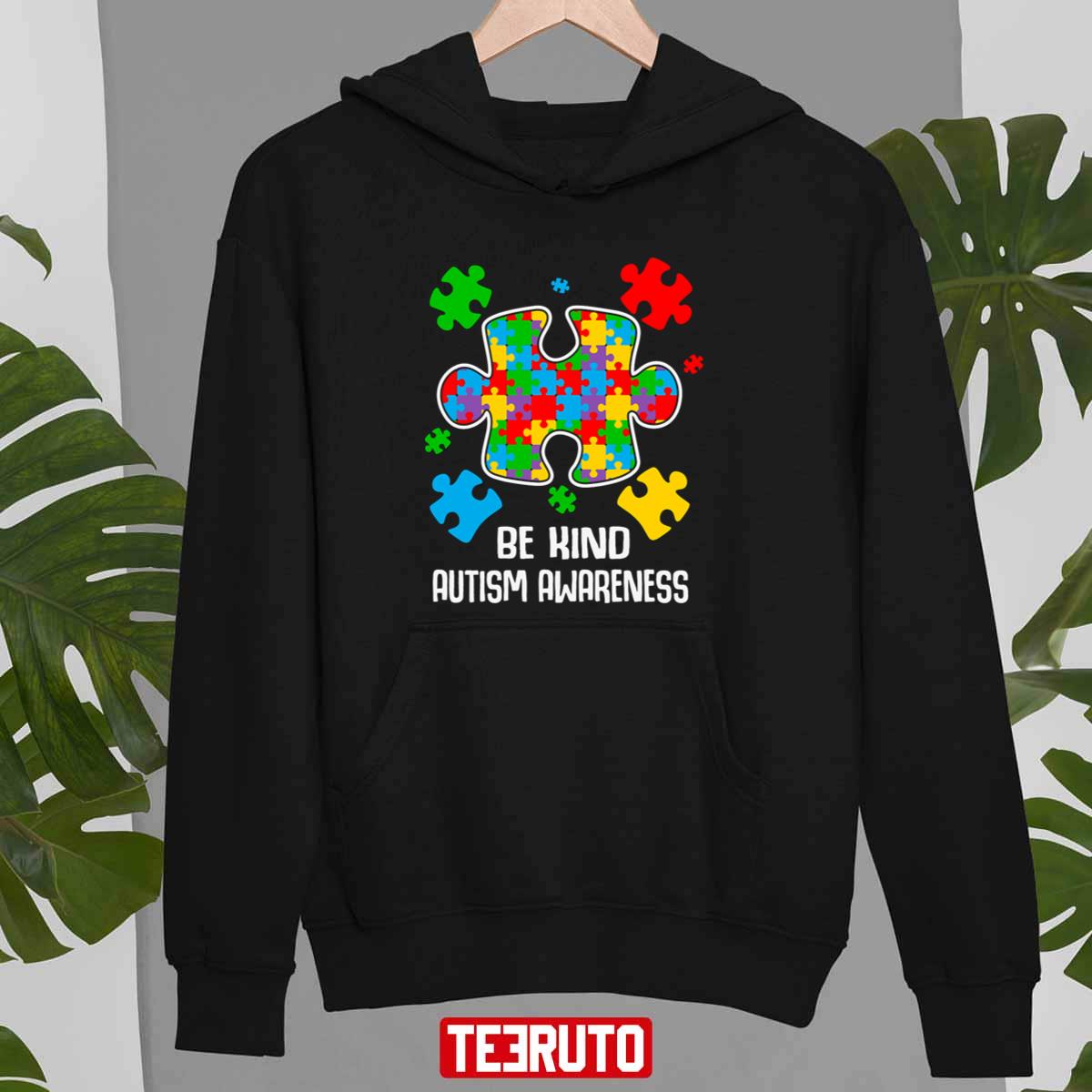 Be Kind Puzzle Pieces Autism Awareness Unisex T-shirt