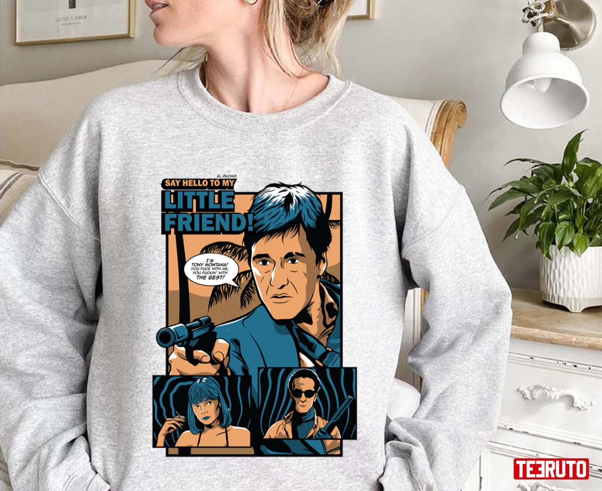 Beautiful Model Scarface Gangster Retro Vintage Unisex Sweatshirt