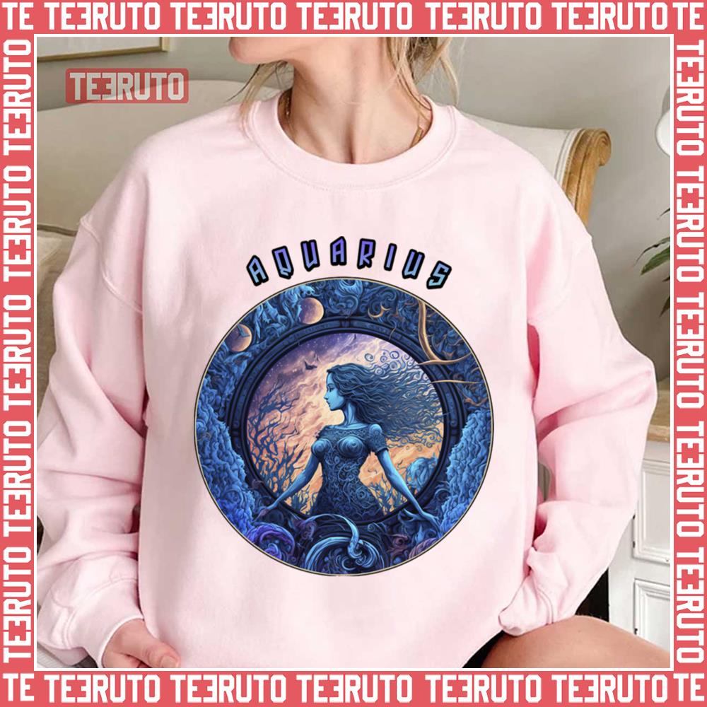 Beautiful Woman As Aquarius Unisex Sweatshirt