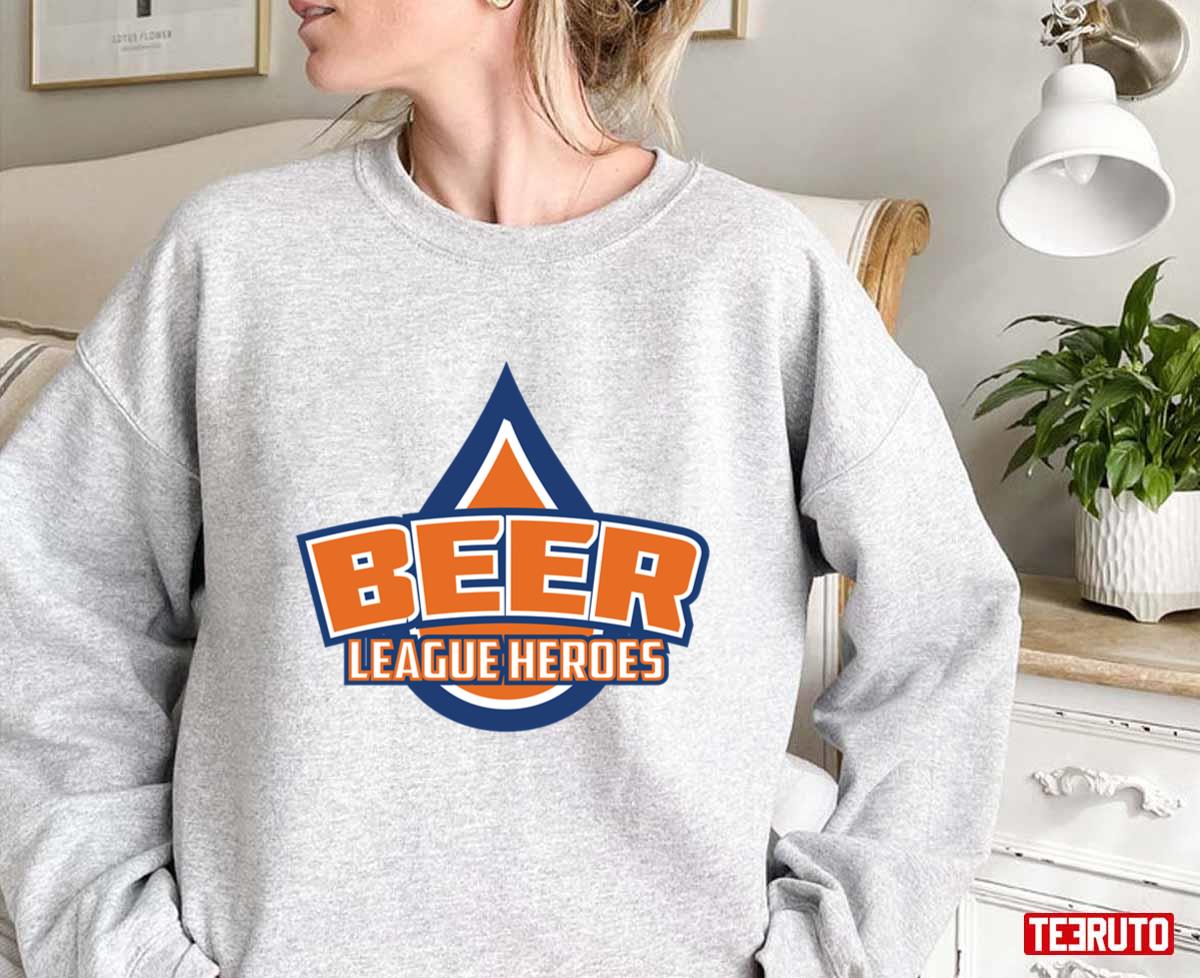 Beer League Heroes Official Logo Edmonton Oilers Unisex Sweatshirt