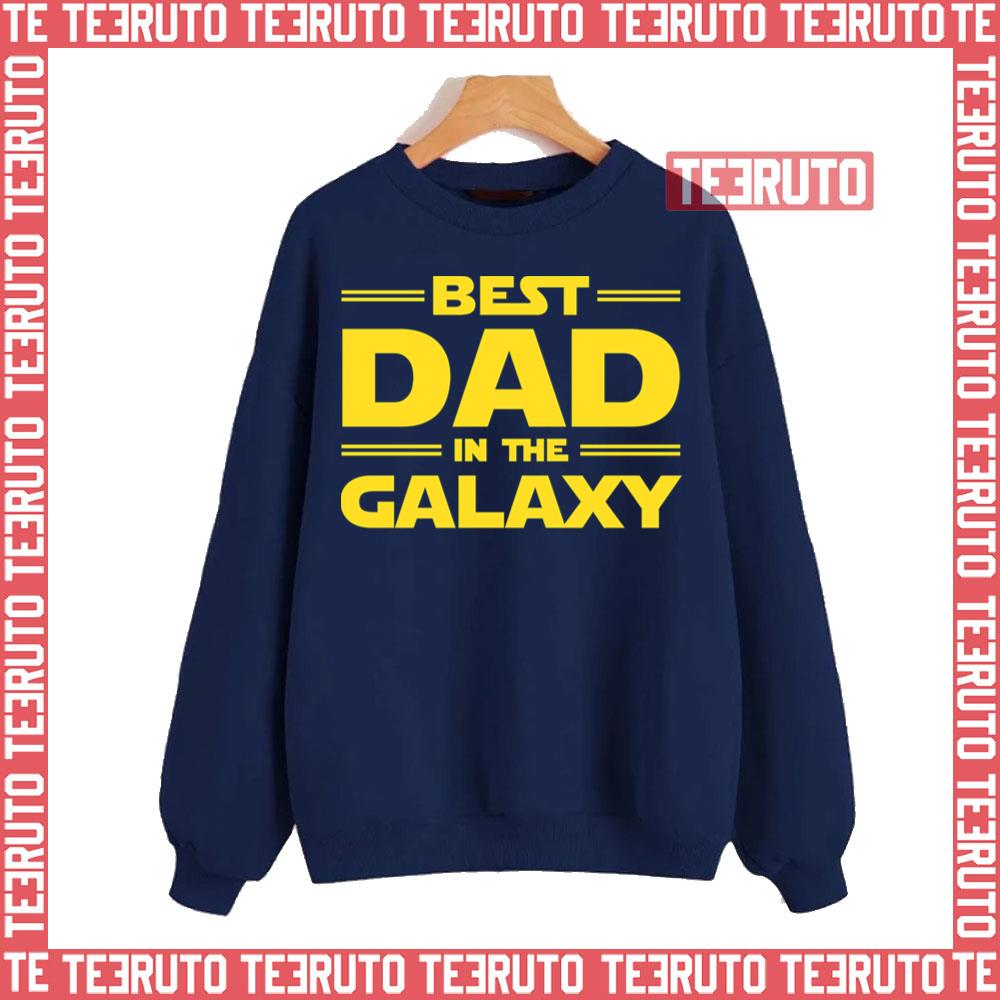 Best Dad In The Galaxy Star Wars Typo Unisex Sweatshirt