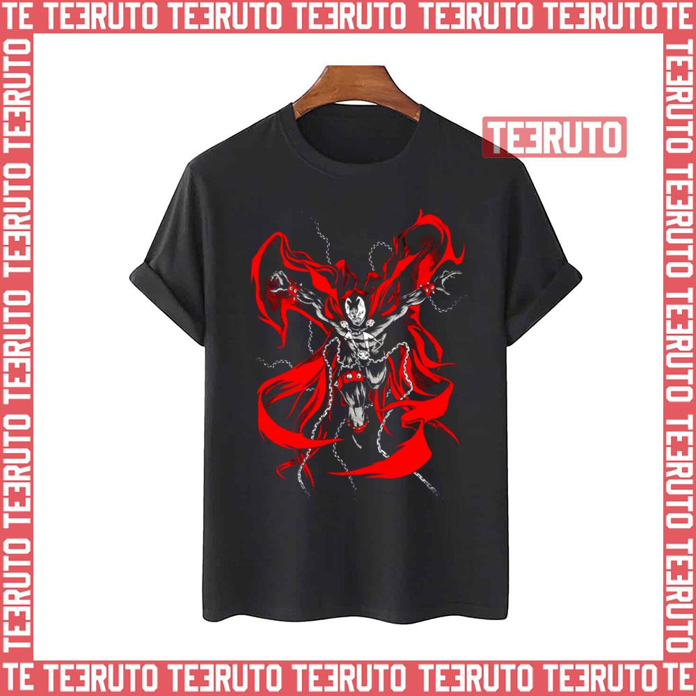 Black Night With Hellspawn Unisex T-Shirt - Teeruto