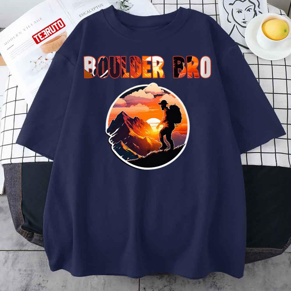 Boulder Bro Treking Lover Unisex T-Shirt