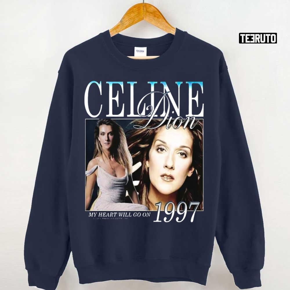 Celine Dion 90s Vintage Bootleg 1997 Unisex T-Shirt - Teeruto