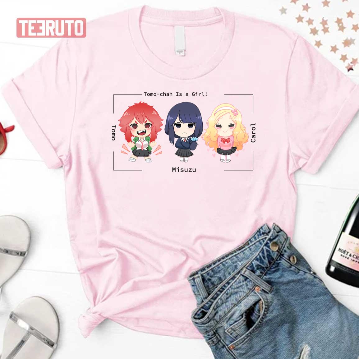 Characters Tomo Chan Is A Girl Chibis Unisex T-Shirt