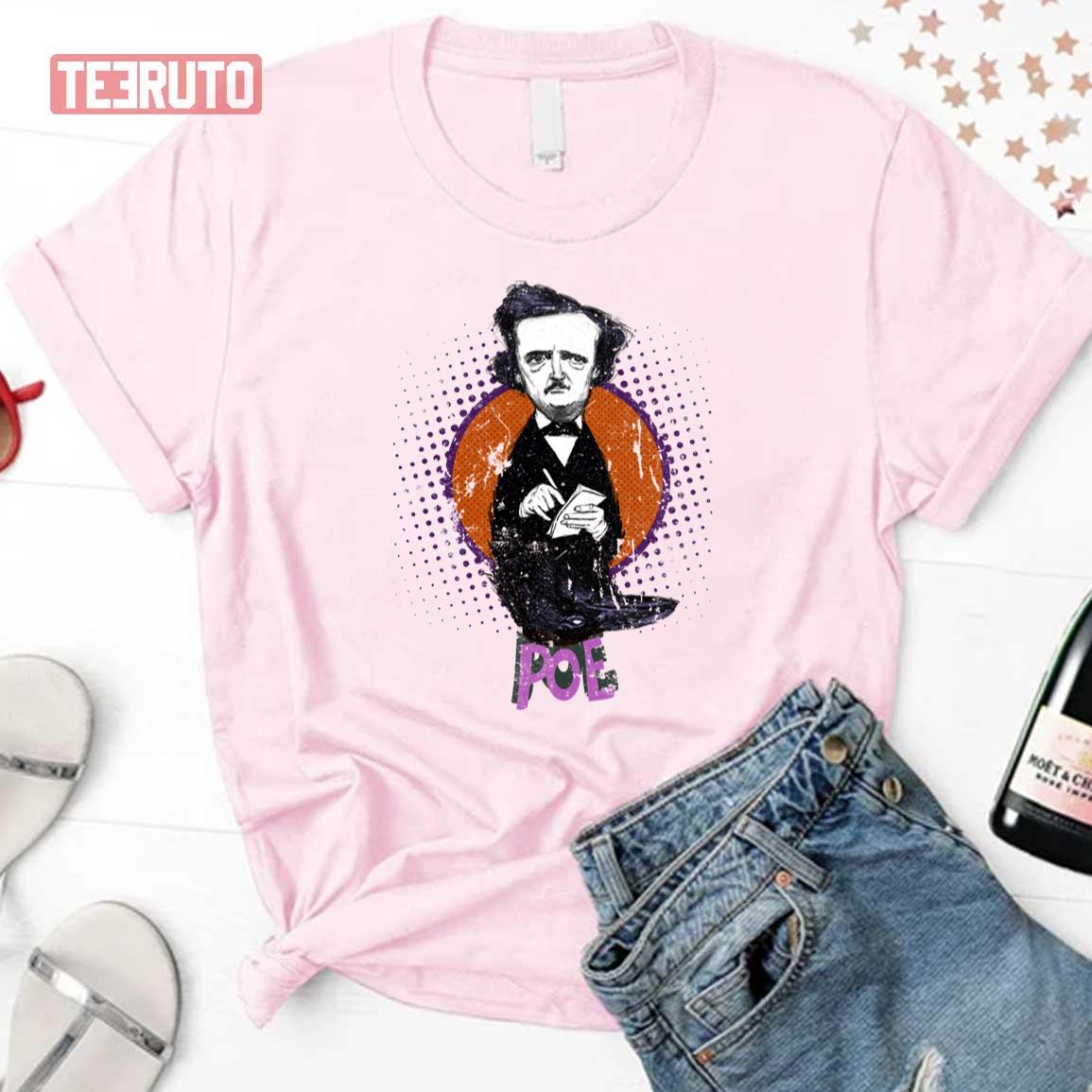 Chibi Edgar Allan Poe Bird Fanart Unisex T-Shirt