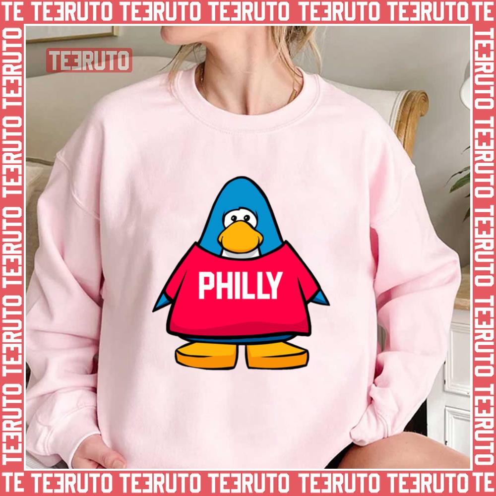 Club Penguin Philadelphia 76ers Basketball Funny Unisex Sweatshirt