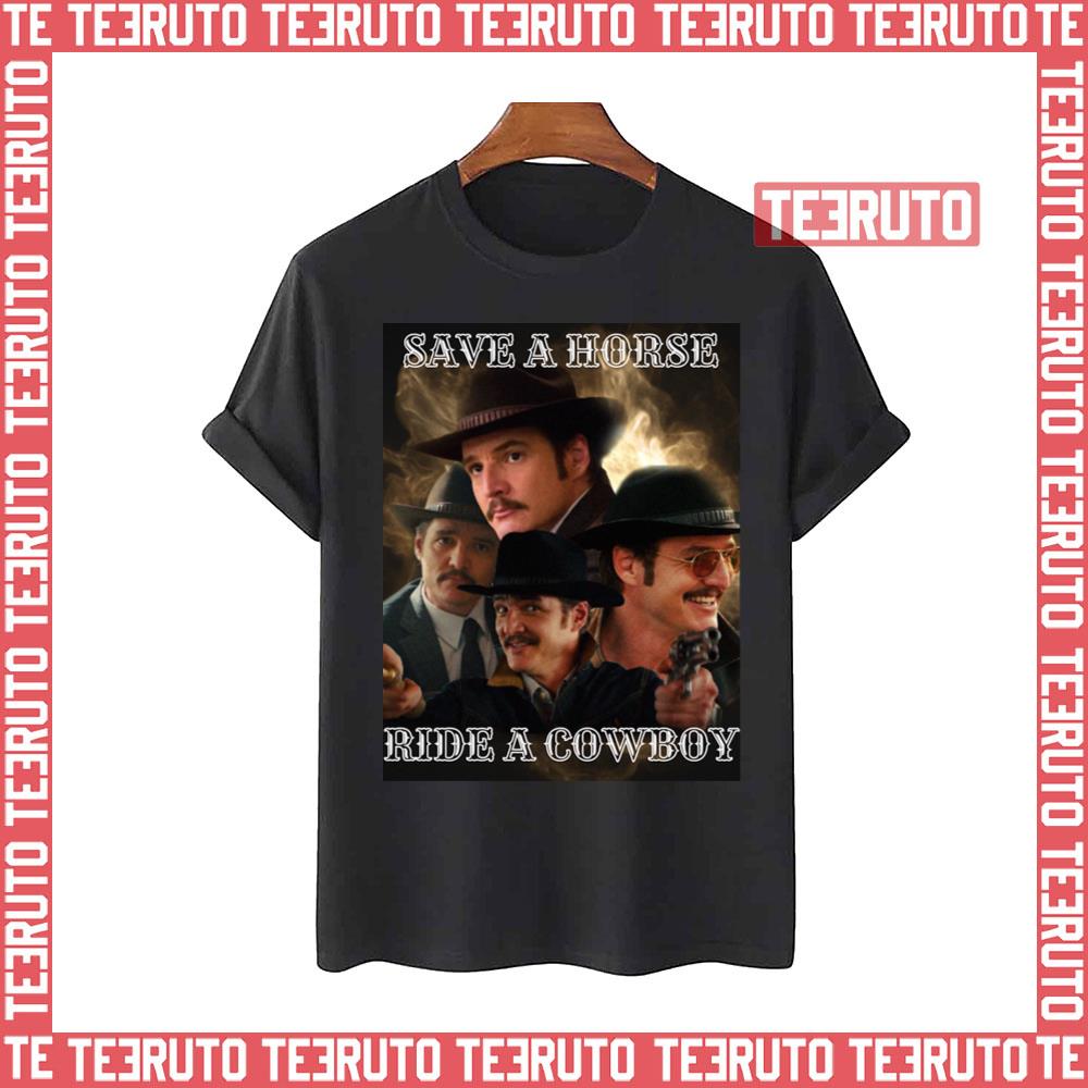 Cowboy Pedro Pascal Kingsman Whiskey Agent Unisex T-Shirt