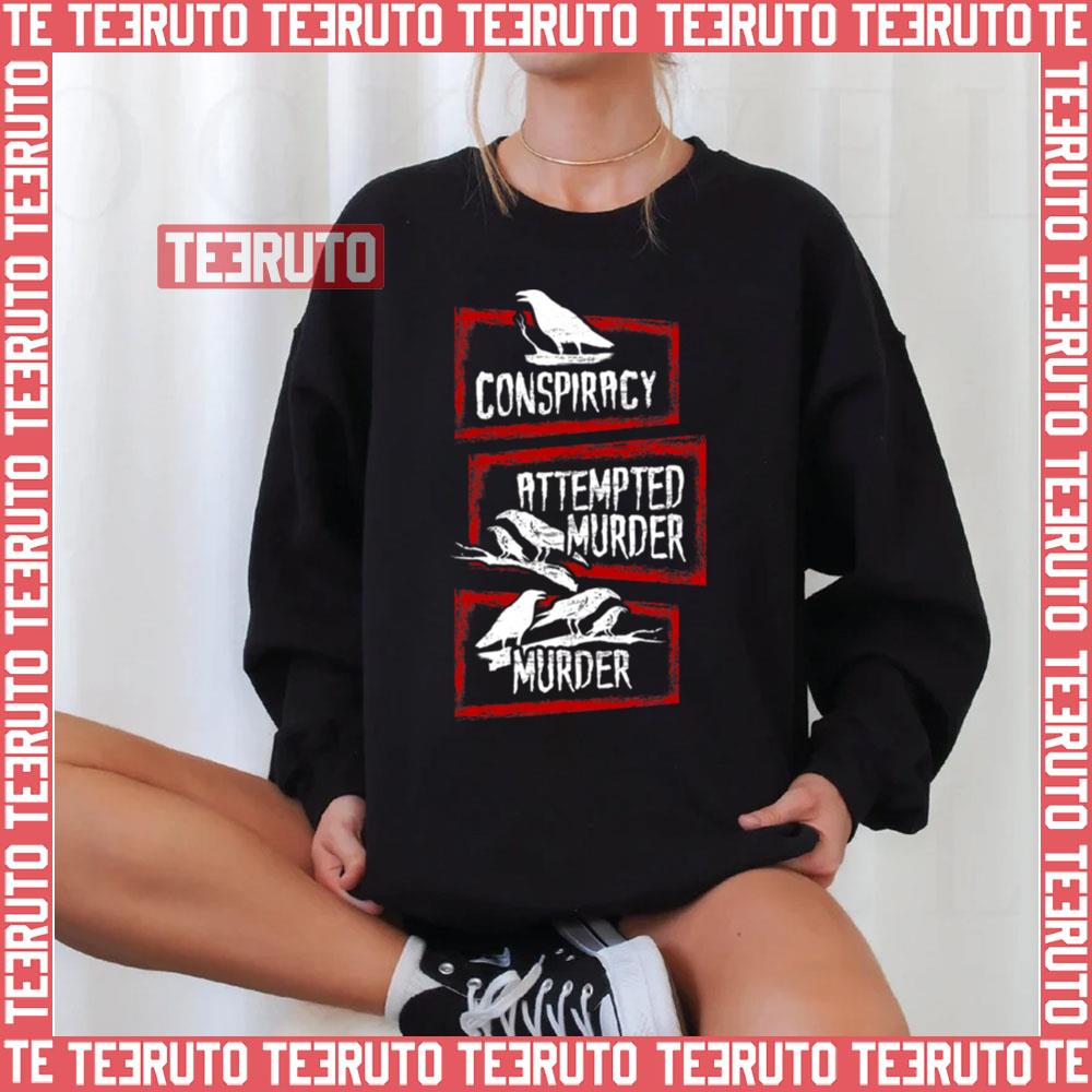 Crow Design For An Edgar Allan Poe Fan Unisex Sweatshirt