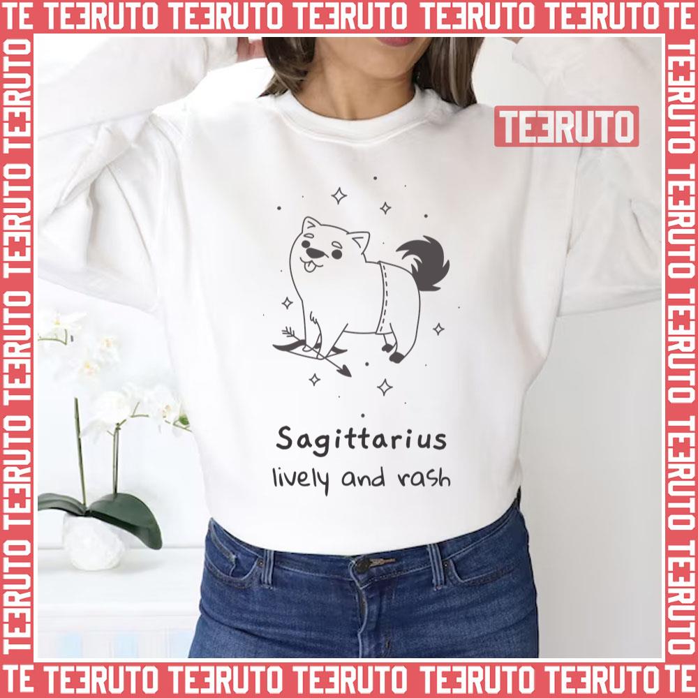 Cute Art Sagittarius Zodiac Sign Astrology Unisex Sweatshirt