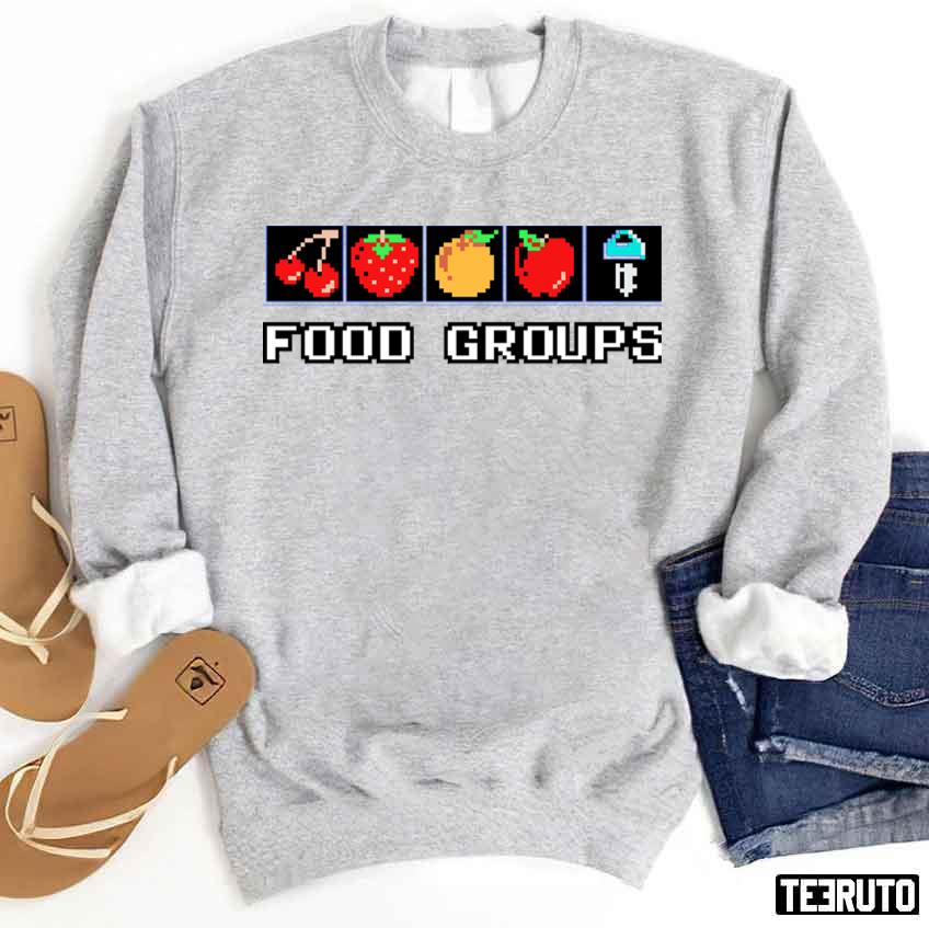 Food Groups Pacman Game Unisex Sweatshirt