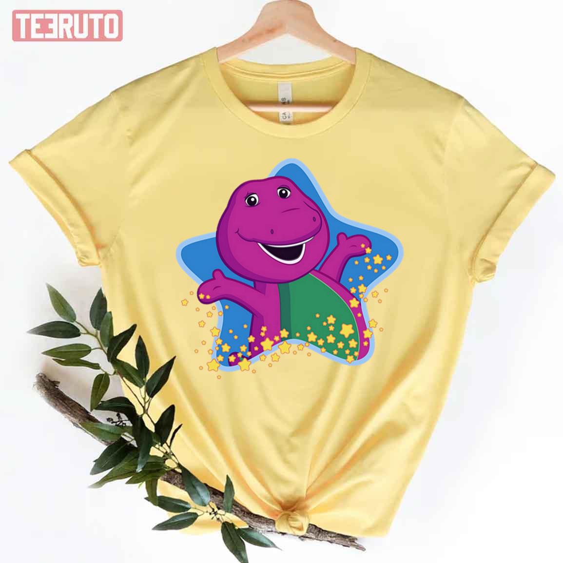 Funny Cartoon For Kids Barney The Dinosaur And Friends Unisex T-Shirt