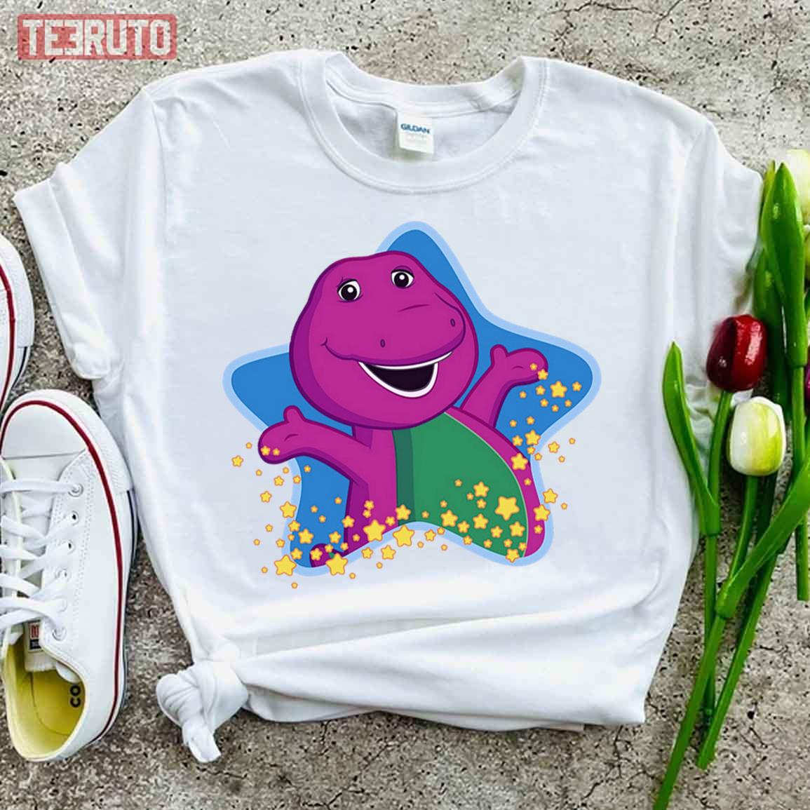 Funny Cartoon For Kids Barney The Dinosaur And Friends Unisex T-Shirt -  Teeruto