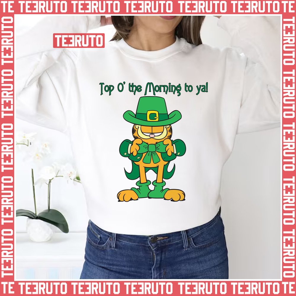 Garfield Dresses Greens Saint Patrick’s Day Unisex Sweatshirt