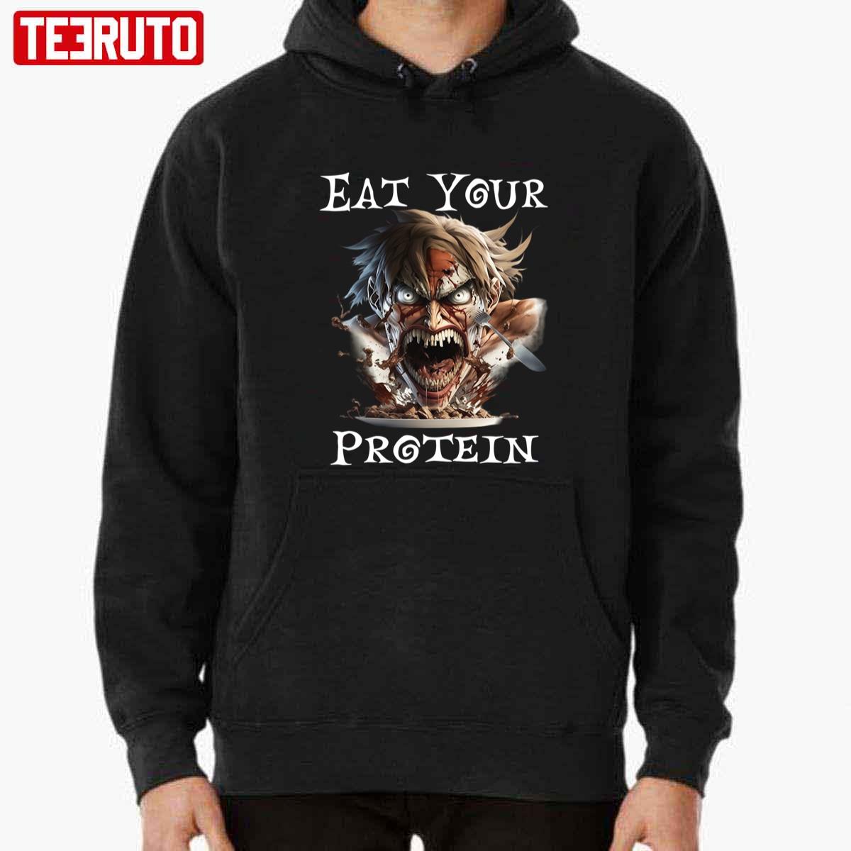 Horror Eat Your Protein Aot Essential Attack On Titan Manga Unisex T-shirt