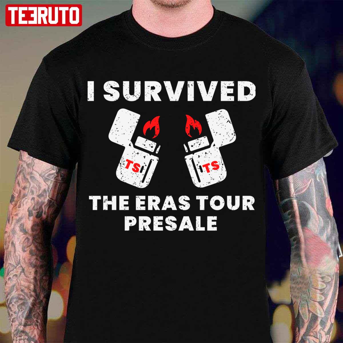 I Survived The Eras Tour Presale Funny Unisex T-Shirt