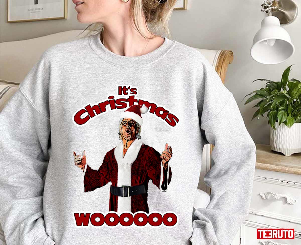 It’s Christmas Woooo Flair Xmas Ric Flair Unisex Sweatshirt