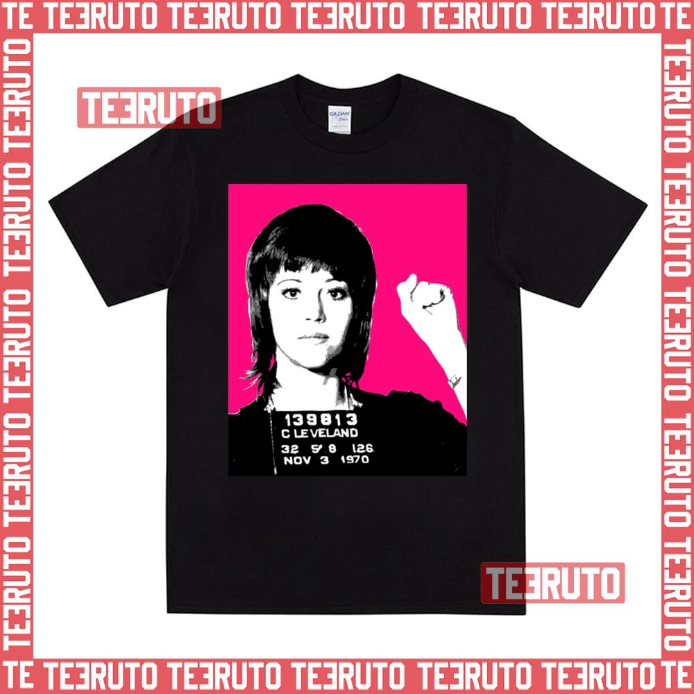 Jane Fonda Digital Art Pink Unisex T-Shirt
