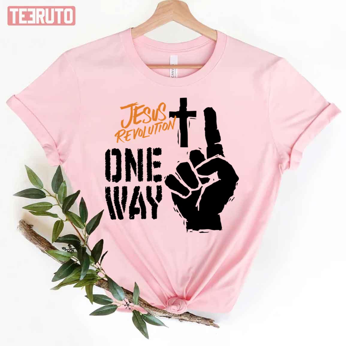 Jesus Revolution One Way Cross Unisex T-Shirt