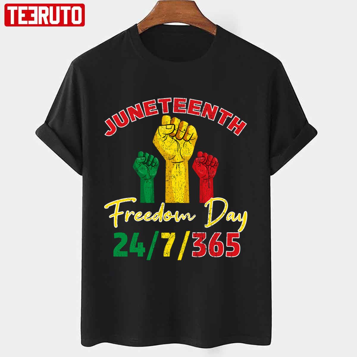 Juneteenth Freedom Day Black History Month Afro Melanin Black Women Afro American Unisex T-shirt