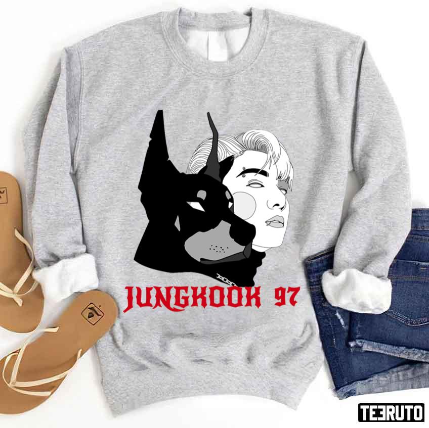 Jung Kook 97 BTS JK With Bam Cool Fanart Unisex Sweatshirt