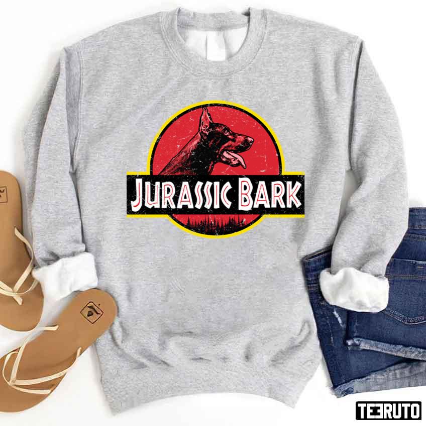 Jurassic Dog Funny Doberman For Christmas Unisex Sweatshirt