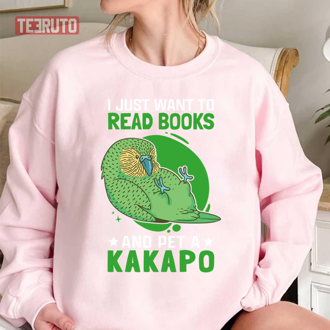 Kakapo And Books New Zealand Flightless Unisex T-Shirt