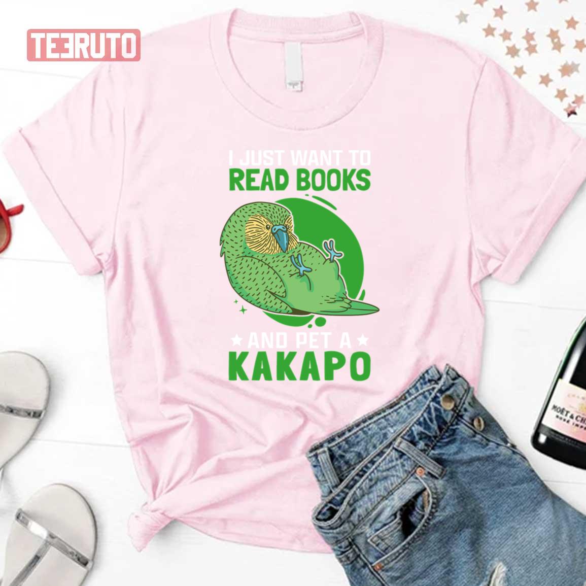 Kakapo And Books New Zealand Flightless Unisex T-Shirt