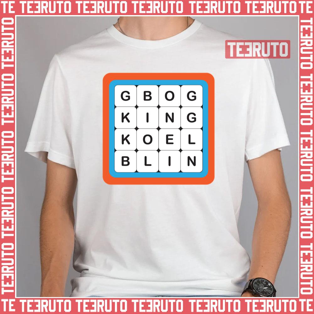 King Boggle Boardgame Unisex T-Shirt