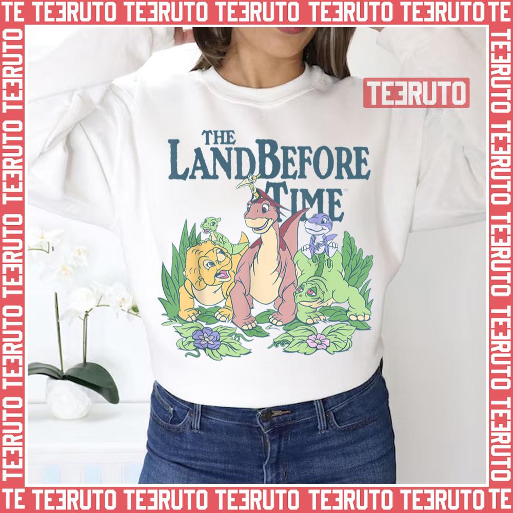 Land Before Time Pastel Dinosaur Friends Unisex Sweatshirt