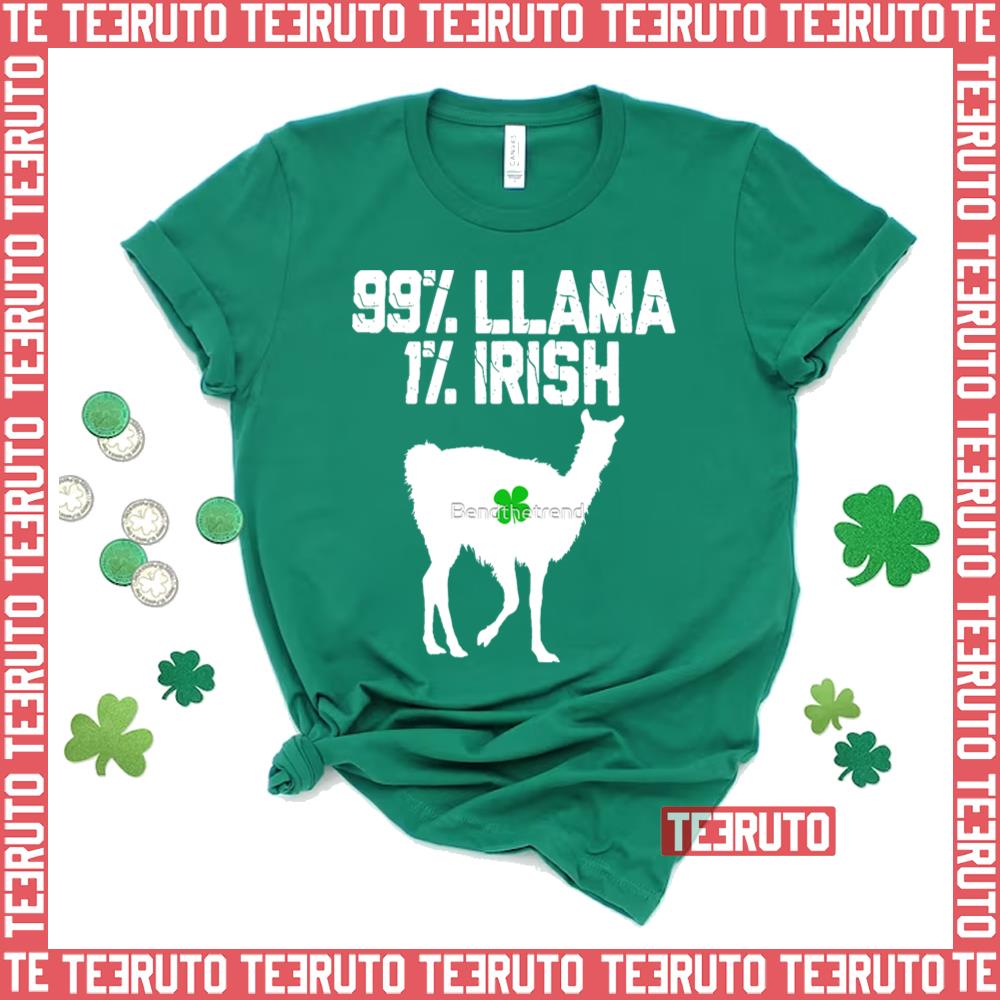 Llama Animal St Patrick’s Day Irish Shamrock Unisex Sweatshirt