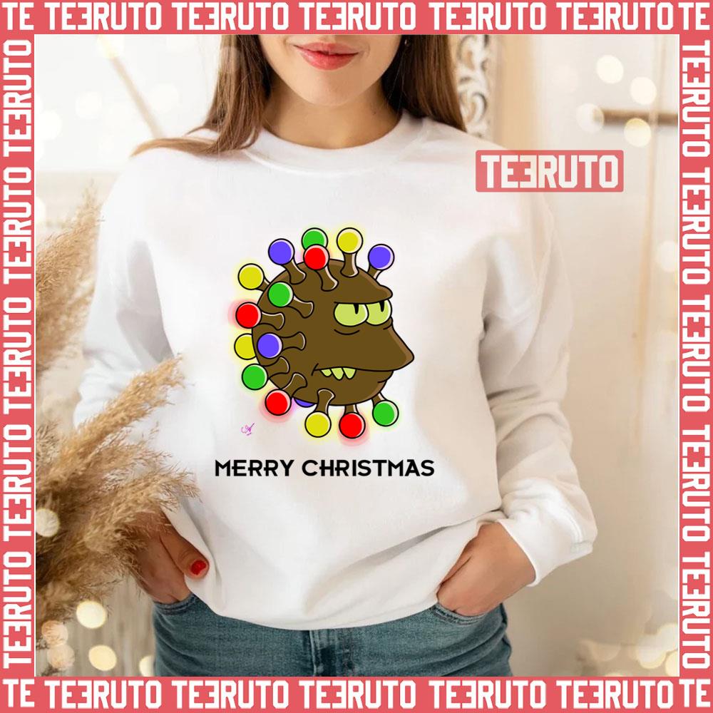 Lrrr Of Varient Omicron Covid 19 Merry Christmas The Futurama Art Unisex Sweatshirt
