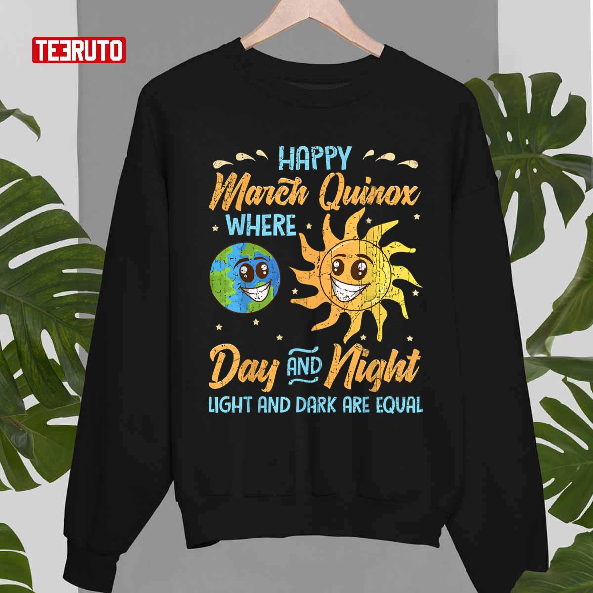 March Equinox Where Day And Night Light And Dark Are Equal Unisex T-shirt
