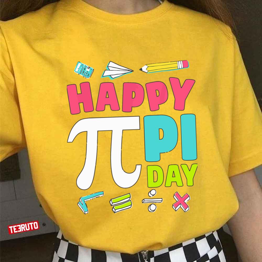 Math Symbols National Pi Day Design Unisex T-shirt