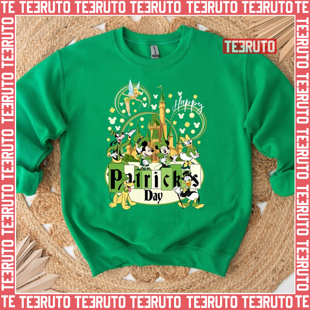 Mickey Mouse And Lucky Clover Saint Patrick's Day Unisex Sweatshirt