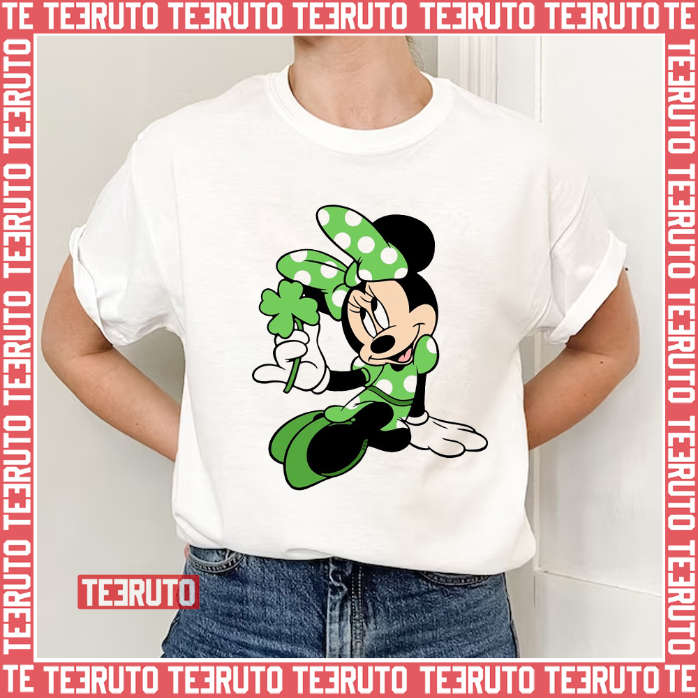 Minie Mouse In Green Unisex  T-Shirt
