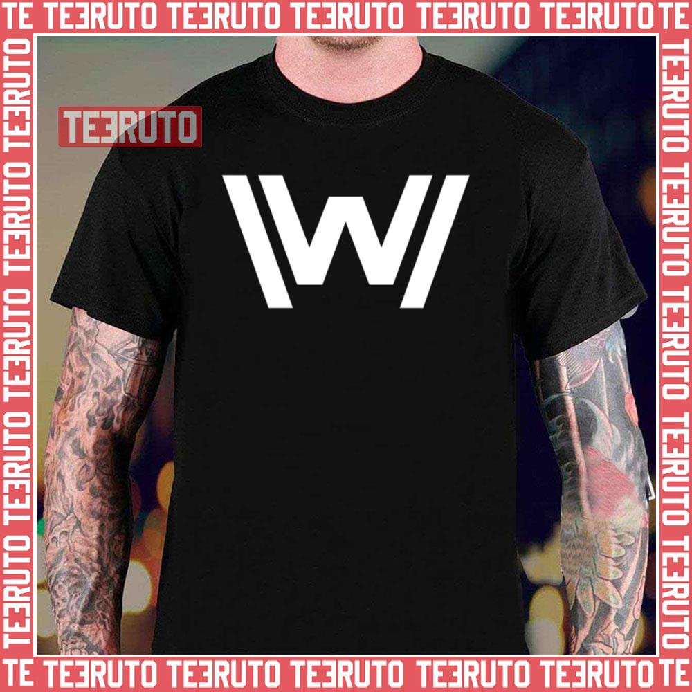 Minimal Westworld Logo White Unisex T-Shirt