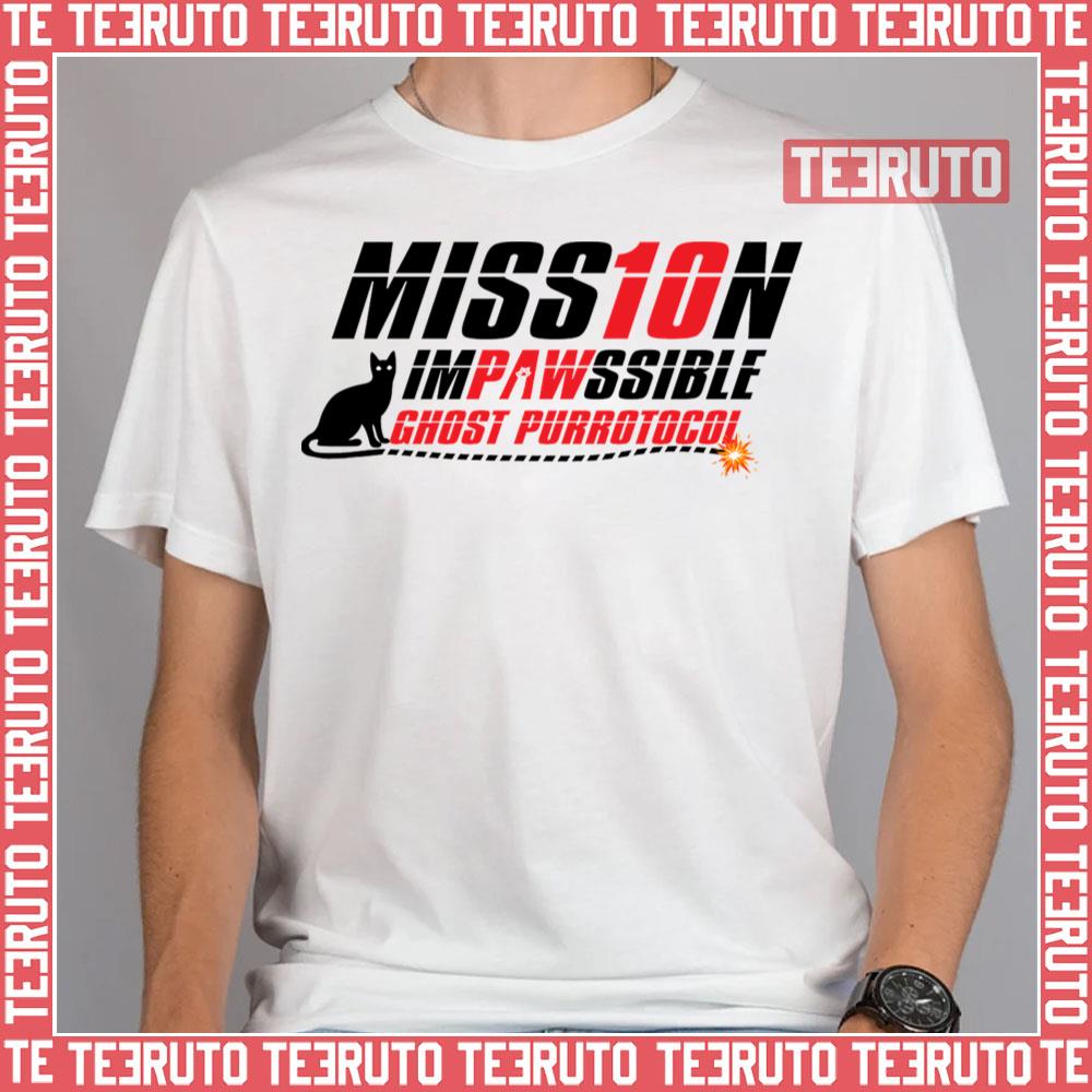 Mission Impawssible Tom Cruise Cat Logo Unisex T-Shirt