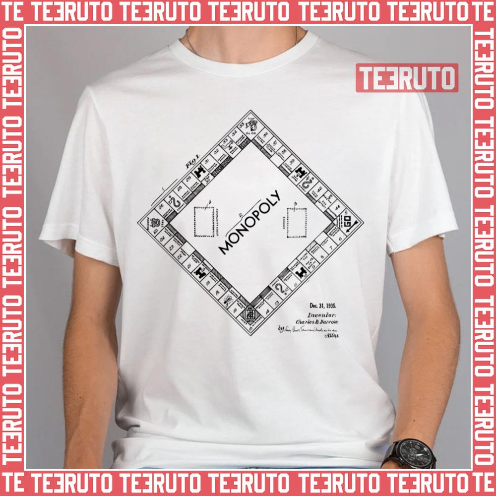 Monopoly Boardgamer Patent Image 1935 Unisex T-Shirt