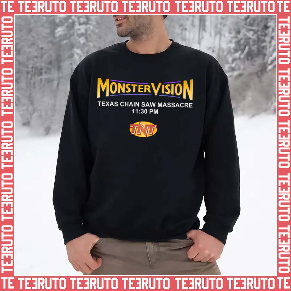 Monster Vision Tnt Logo The Last Drive In With Joe Bob Briggs Unisex Sweatshirt