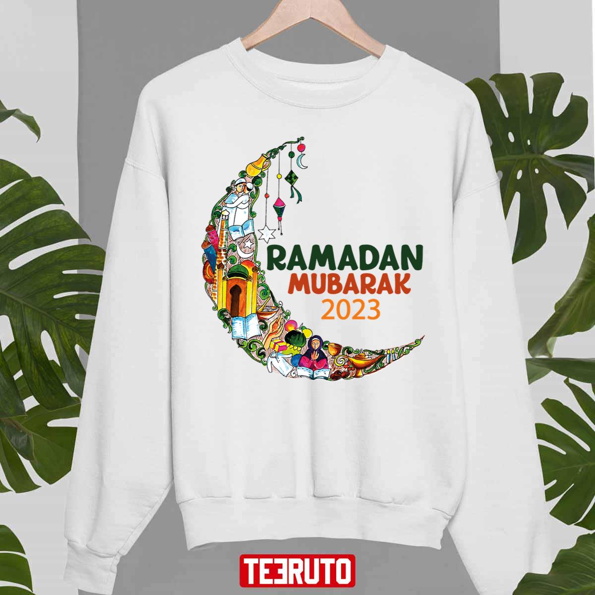 Moon Ramadan Mubarak 2023 Unisex T-shirt