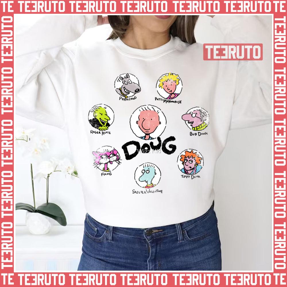 Mr Funnie Doug Cartoon Collage Design Unisex Sweatshirt